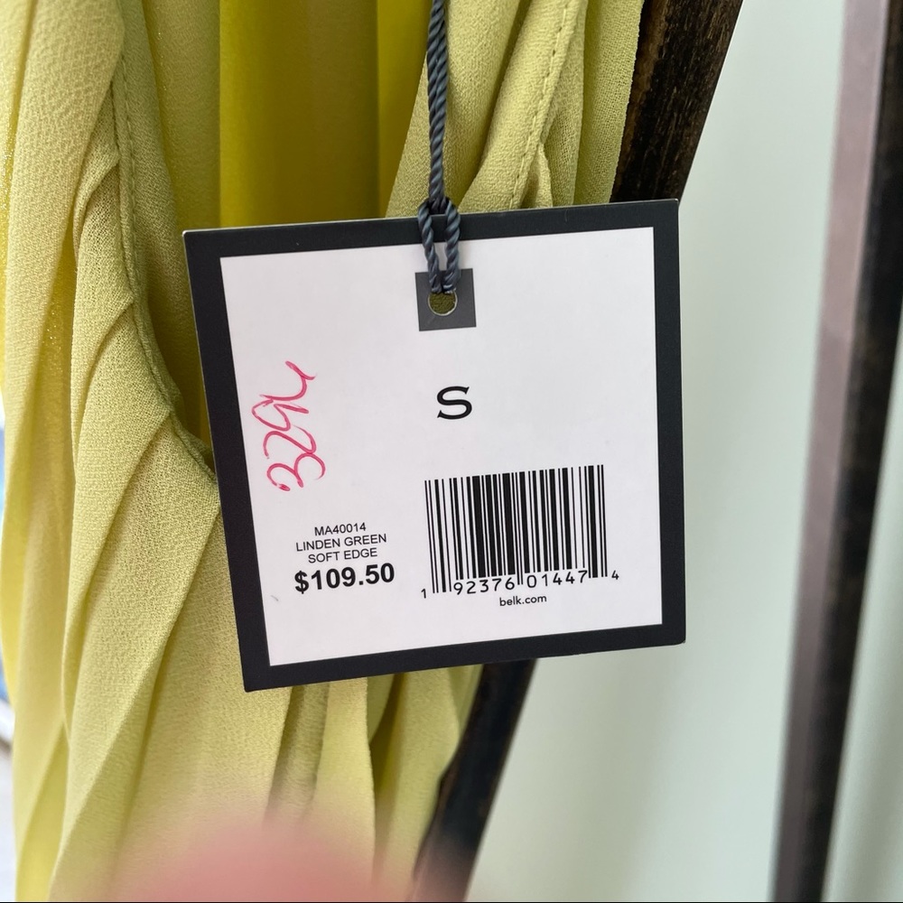 SOLD Madison Lime Green Maxi Dress Small NWT - Picture 4 of 15